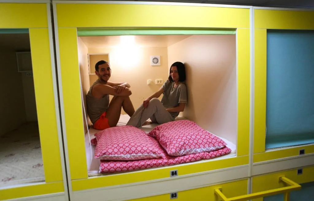 Capsule Hostel Imperiya at Paveltskaya, Moscow, Russia