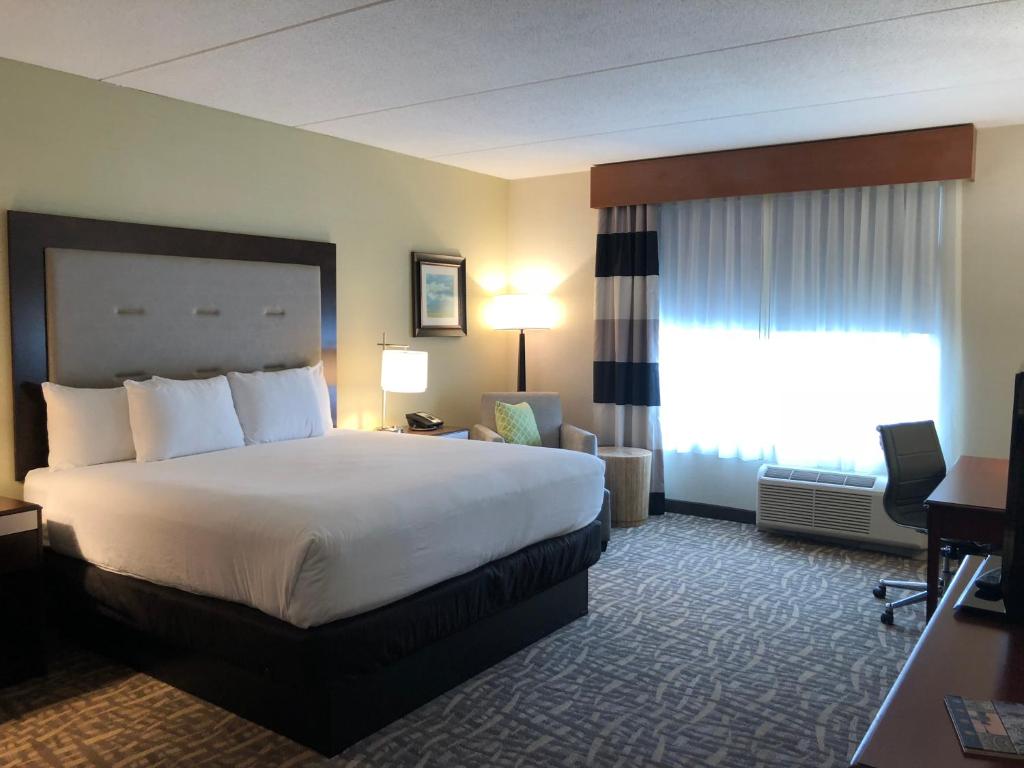 A room at the Wyndham Garden Buffalo Downtown.