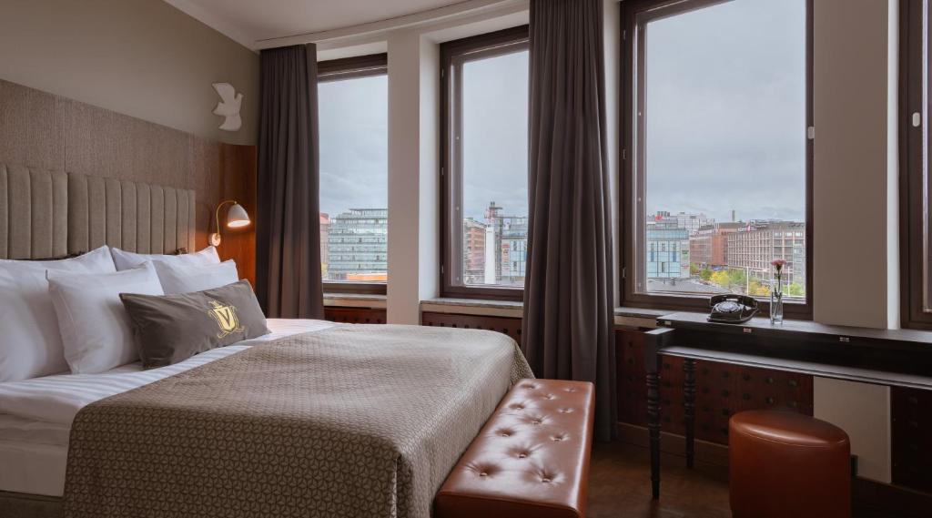 اصل سوکوس ہوٹل واکونا ہیلسنکی میں ایک کمرہ۔