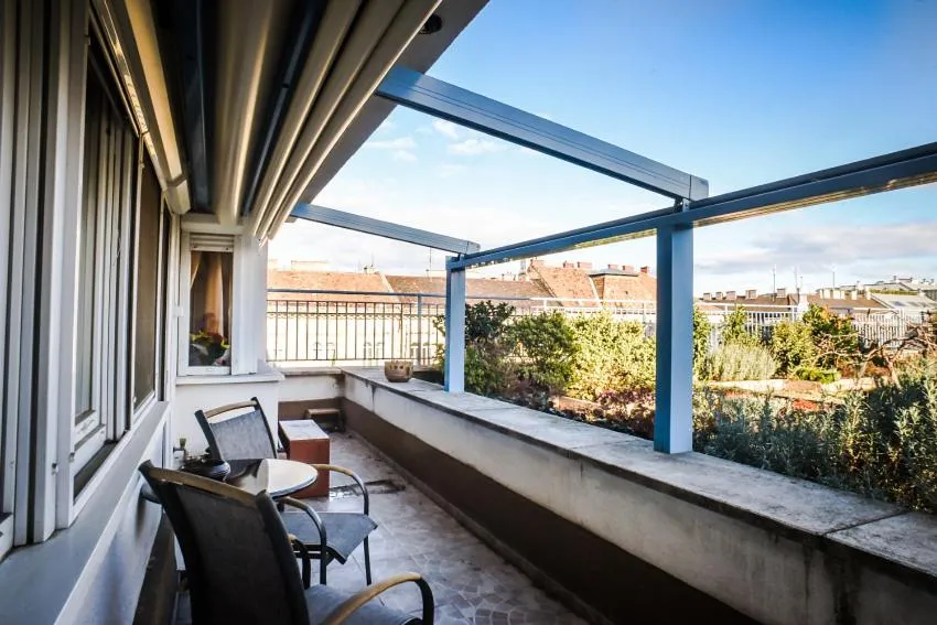 Terrace Garden in the Center, Budapest, Hungary