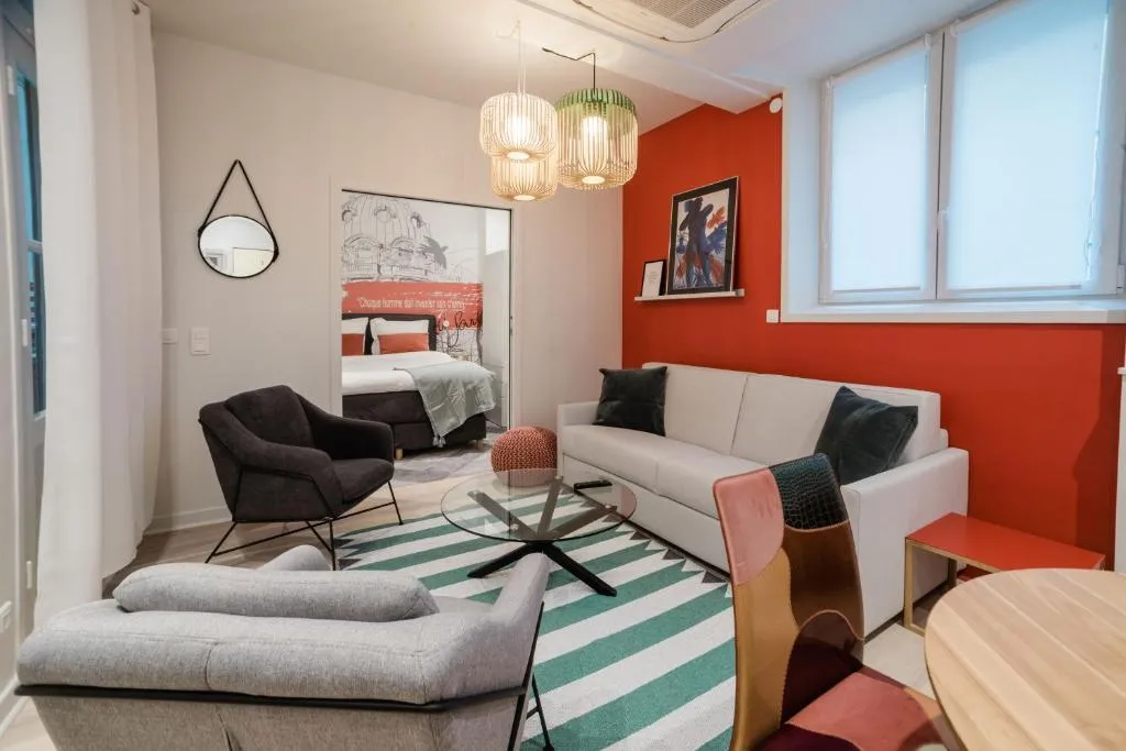SUITE SARTRE : au cœur de la Rive Gauche, neuf, design, 2/4 personnes, Paris, France