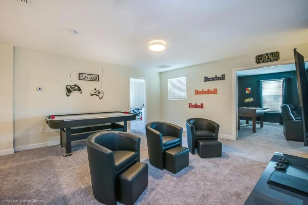 Theater and Games Room with Themed Bedrooms villa, Davenport, United States