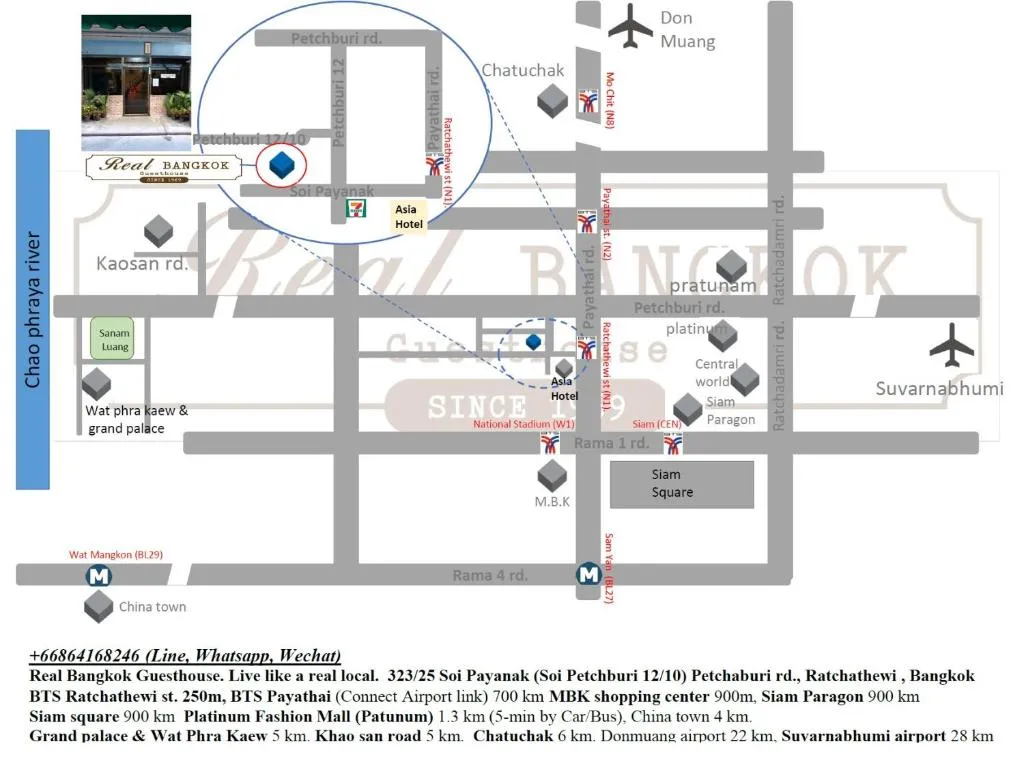 Real Bangkok Guesthouse, Bangkok, Thailand