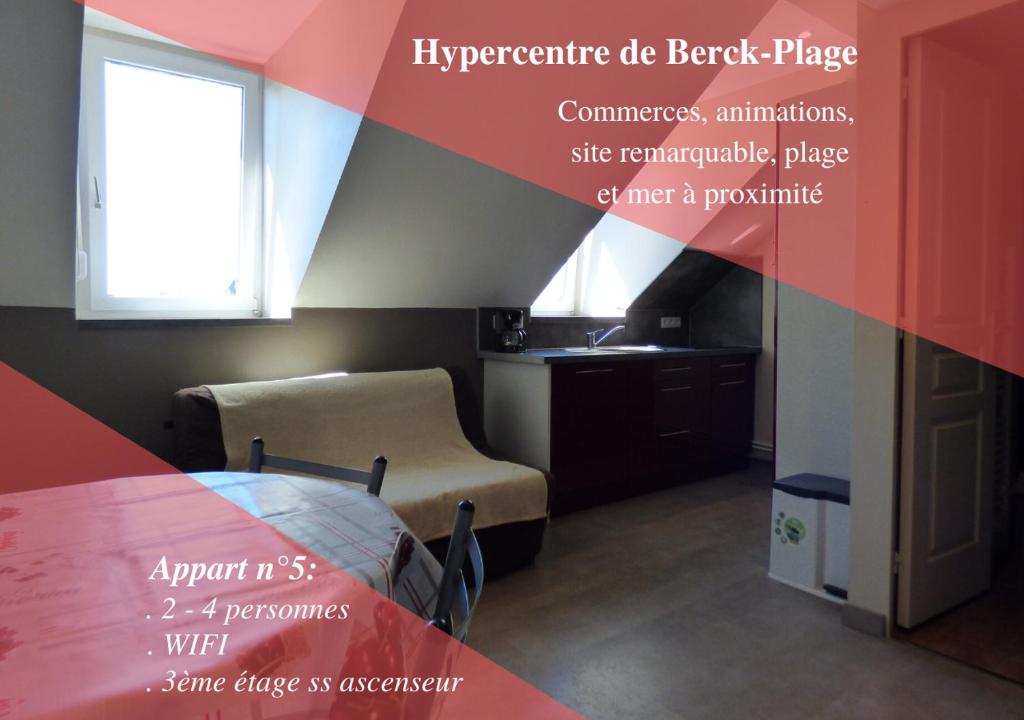 Studio avec mezzanine Berck-Plage Hyper-centre