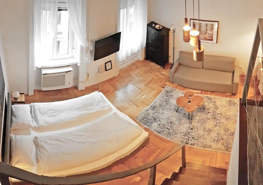 Luxury new apartment with gallery at Dob street nearby Gozsdu court, Budapest, Hungary