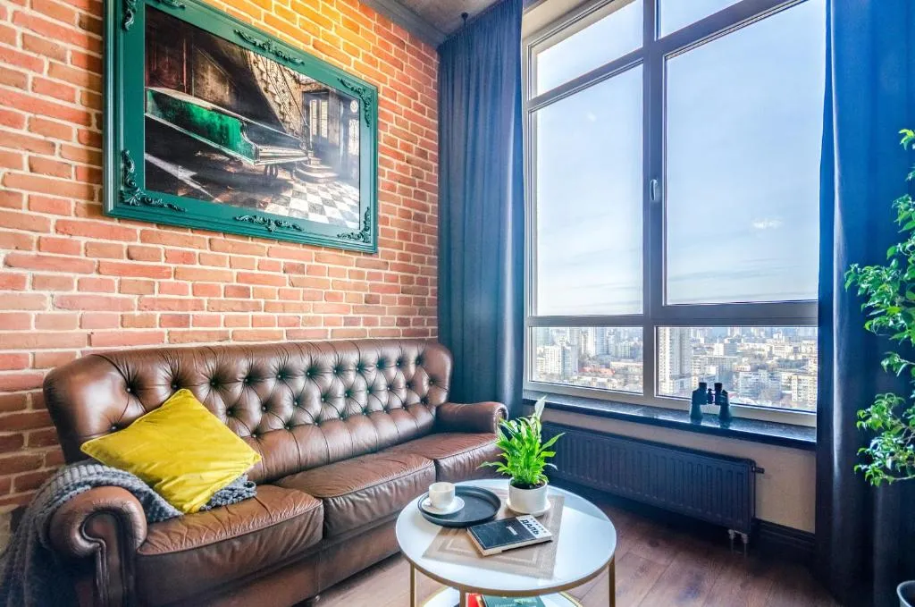 Penthouse Art on the 25th floor, loft business class apartments, Kiev, Ukraine