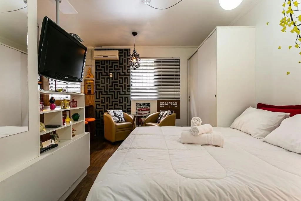 Um aconchegante Apartamento/Studio na praia de Jurerê JA04, Florianópolis, Brazilia