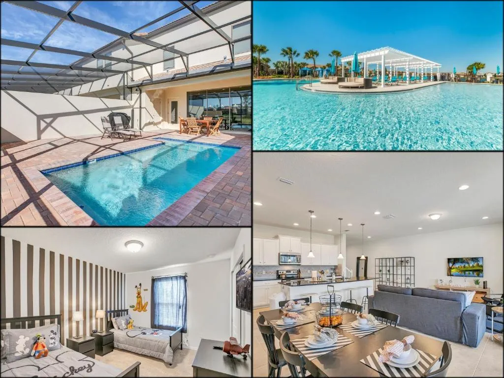 Great Rates Free Waterpark NEW Disney 4BR- Windsor at Westside 8818GC, Kissimmee, United States