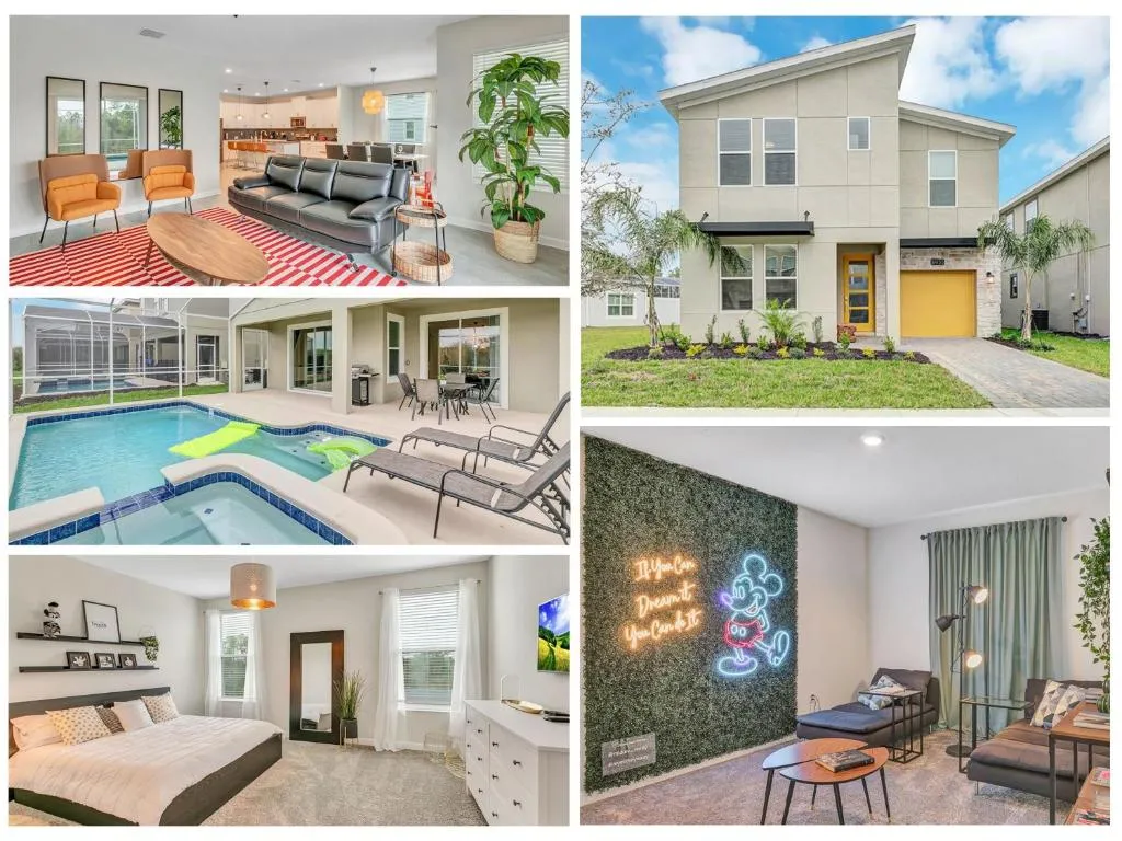 NEW Listing MickeyVACAY 6BR5BA wpool water park- ChampionsGate 8935CC, Kissimmee, Statele Unite ale Americii