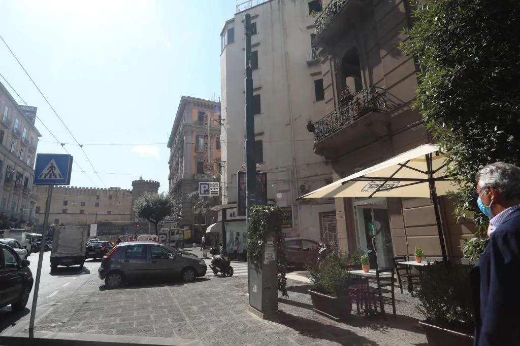 L'antico Borgo Angioino, Napoli, Italia