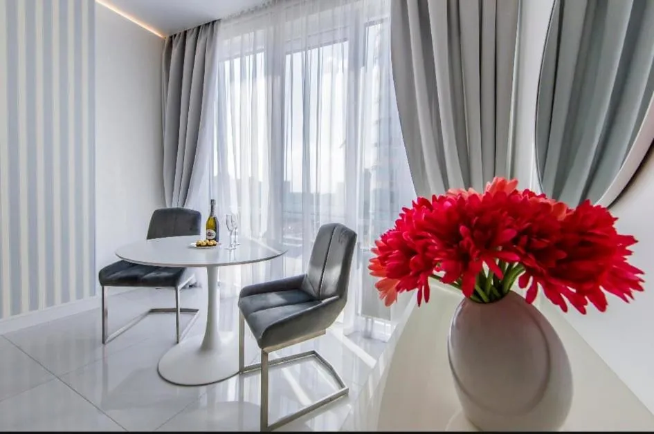 New apartment with panoramic window, Kiev, Ucraina