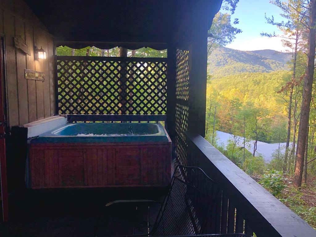 Mountain-top Cabin Get-away with Hot tub and a View