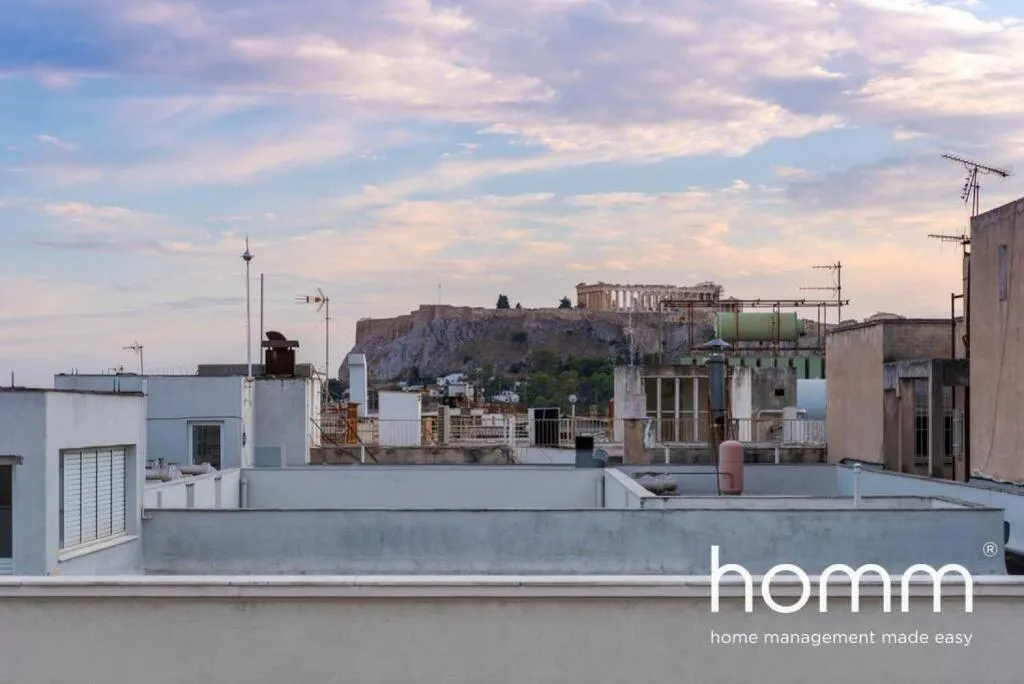 The Balcony homm Studios in Sofokleous street, Athens, Greece
