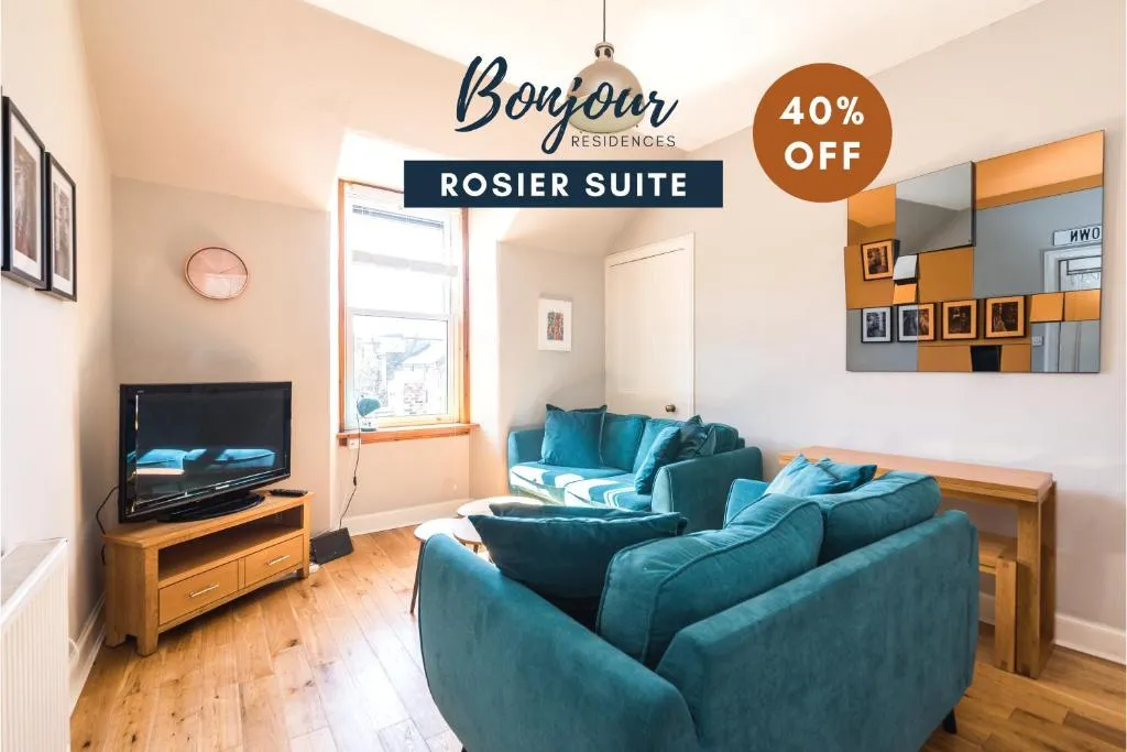 Bright 2 BR-1 BA near Uni of Edinburgh - castle views - by Bonjour Residences Edinburgh, Edinburgh, United Kingdom