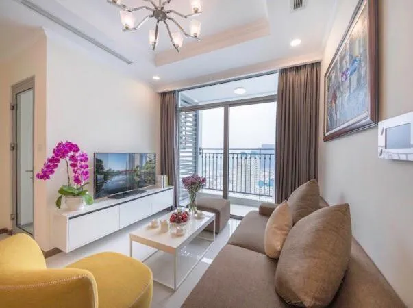 V2- 02 bedroom with luxury furniture in Vinhome Central Park - Landmark Plus building, Ho Chi Minh City, Vietnam