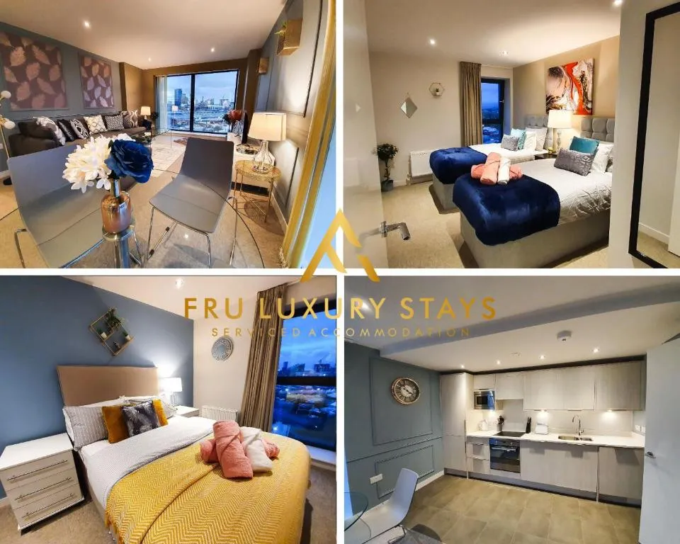 Fru Luxury Stays Serviced Accommodation *TIMELESS* - Manchester 2 Bedroom Apartment, sleeps 4. Gated Allocated Parking, Manchester, Marea Britanie