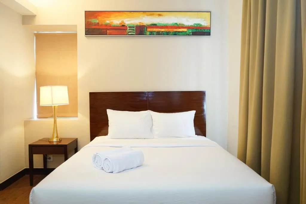 Comfy 1BR Queen Bed Ancol Marina Apartment near Dufan By Travelio, Jakarta, Indonezia
