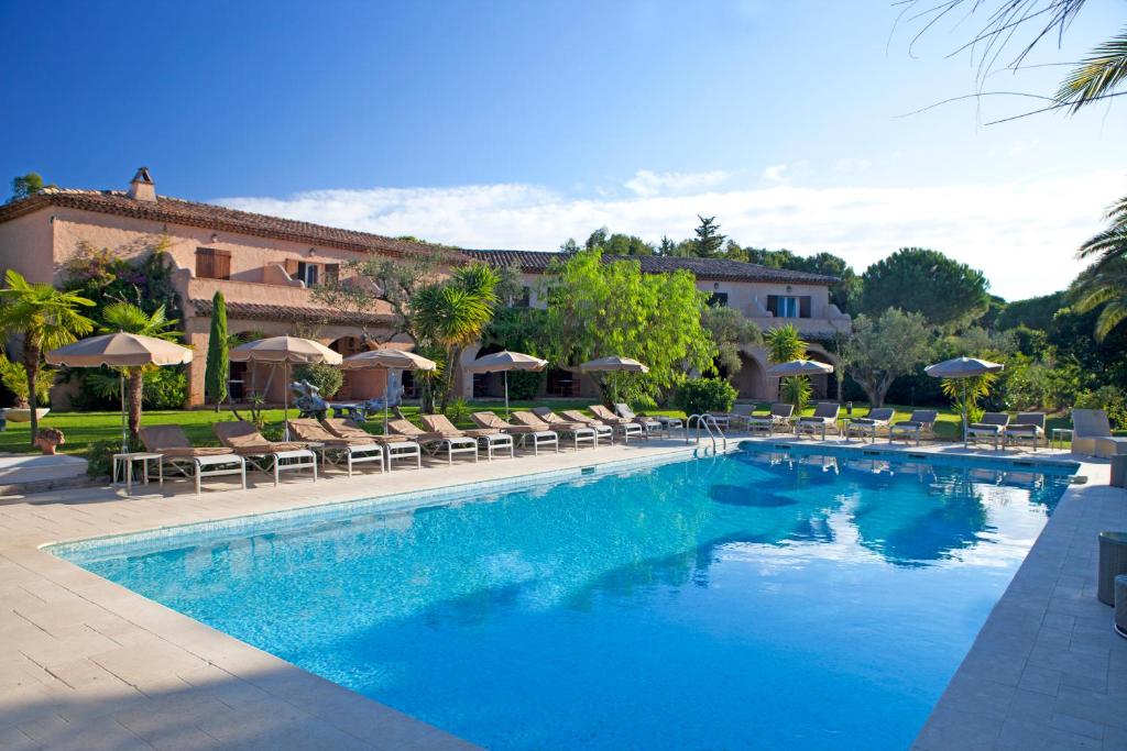 Hotel pool in Saint Tropez on the Cote d'Azur