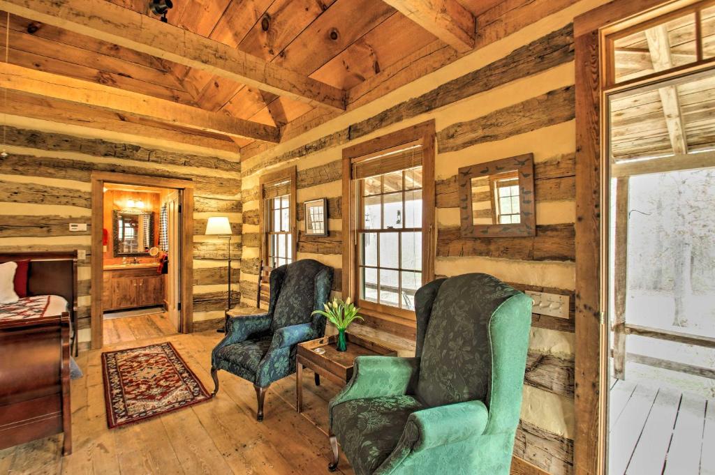 Wooded Cabin with Fireplace and Trails On-Site!