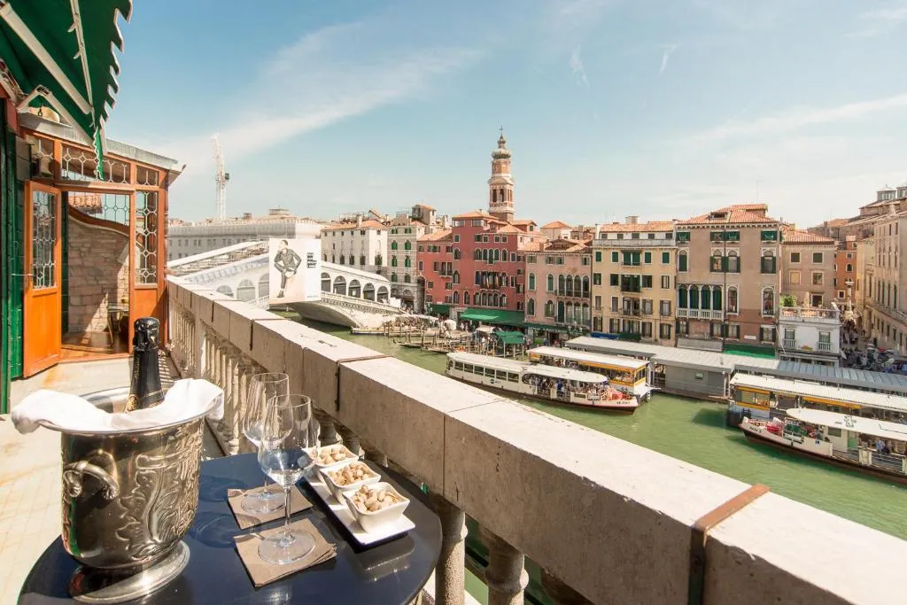 Rialto Terrace on the Grand Canal, Venice, Italy