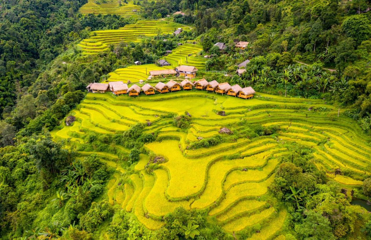 Kí sự Hoàng su phì phần 1- Chuẩn bị cho 1 chuyến đi trong phút mốt 4 View Hoàng Su Phi Lodge từ trên cao- công nhận đẹp