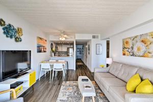 Bright Beach Condo with Ocean View and Balcony!
