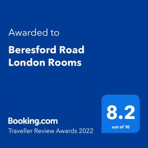 Beresford Road London Rooms
