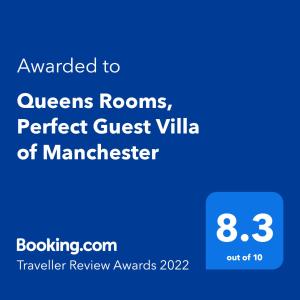 Queens Rooms, Perfect Guest House in Manchester