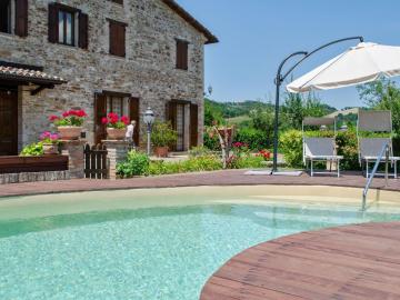 Serene Holiday Home in Urbino with Private Pool
