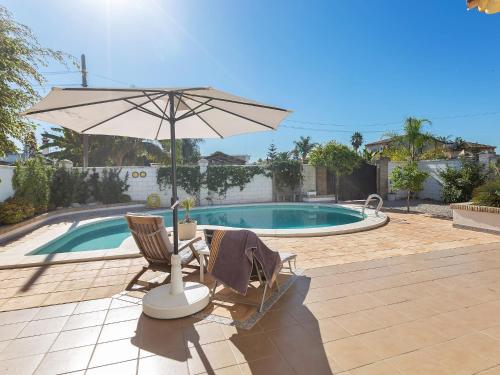 Detached villa with a large private swimming pool.