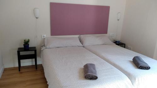 Cama o camas de una habitación en Apartamento Centro Santa Catalina 1ºA