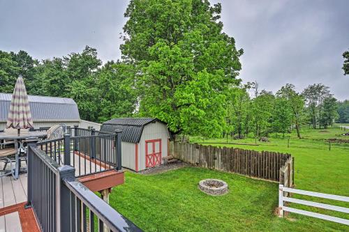 Millersburg Home with Covered Porch and Fire Pit!