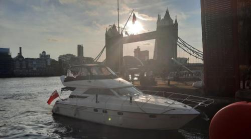 Yacht -Central London St Kats Dock Tower Bridge