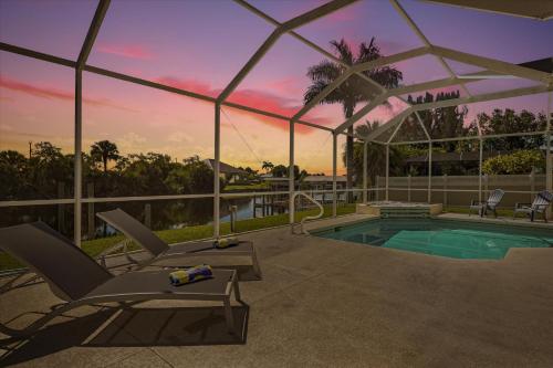 Luxury Waterfront Home Heated Pool & Dock Villa Lemonade Roelens Vacations
