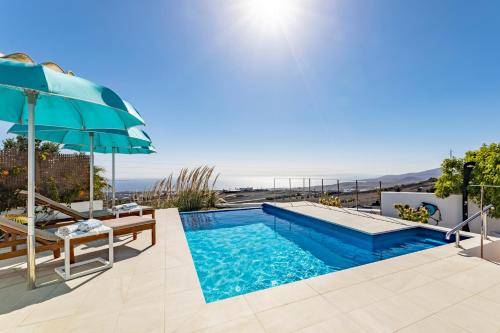 "NEW" Deluxe designer Villa Infinity, with Panoramic sea views,own exclusive heated private pool, subtropical gardens