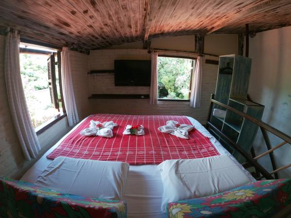 Cama o camas de una habitación en Pousada Ibirapuera