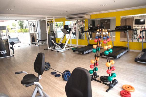 Gimnasio o instalaciones de fitness de Flat Natal - Localização TOP e WIFI
