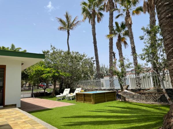 Jardín al aire libre en Confortable independent Villa